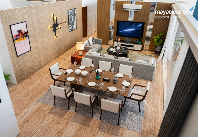 Doll House Living Room  View